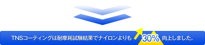 耐摩耗試験結果でナイロンより30％向上　鋼製排水溝